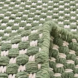 Wool rug - Ovelia (green/white)