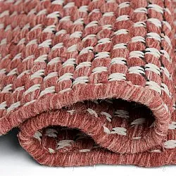 Wool rug - Ovelia (terracotta/white)