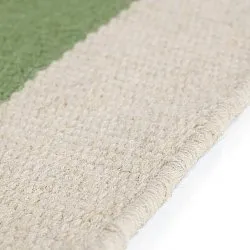 Wool rug - Peniche (cream/green/red)