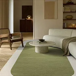 Wool rug - Puri Hand Tufted Wool Premium (green/cream)