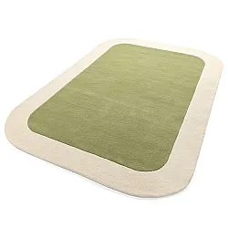 Wool rug - Puri Hand Tufted Wool Premium (green/cream)