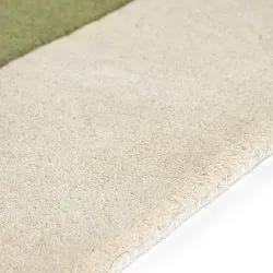 Wool rug - Puri Hand Tufted Wool Premium (green/cream)