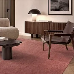 Wool rug - Rozel Handloom Wool Premium (dusty red)