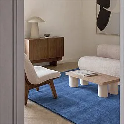 Wool rug - Rozel Handloom Wool Premium (navy)