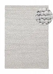 Wool rug - Sala Irregular Wool Bubble (light grey melange)