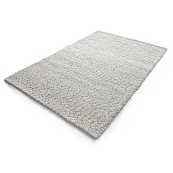 Wool rug - Sala Irregular Wool Bubble (light grey melange)