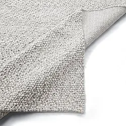 Wool rug - Sala Irregular Wool Bubble (light grey melange)