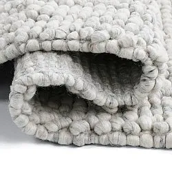 Wool rug - Sala Irregular Wool Bubble (light grey melange)