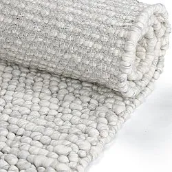 Wool rug - Sala Irregular Wool Bubble (light grey melange)