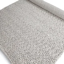 Wool rug - Sala Irregular Wool Bubble (light grey melange)