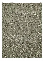 Wool rug - Sala Irregular Wool Bubble (moss green/white melange)