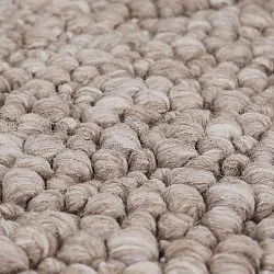 Wool rug - Sala Irregular Wool Bubble (taupe/white melange)