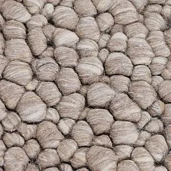 Wool rug - Sala Irregular Wool Bubble (taupe/white melange)