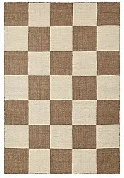 Wool rug - Scacco (brown/beige)