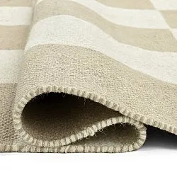 Wool rug - Scacco (white/beige)