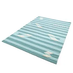 Wool rug - Serpa (light blue)