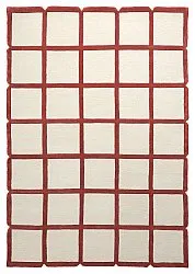 Wool rug - Syl Hand Tufted Wool Premium (red/white)