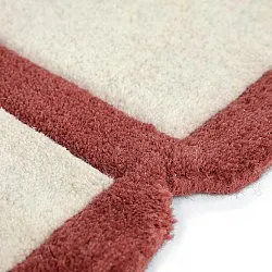 Wool rug - Syl Hand Tufted Wool Premium (red/white)