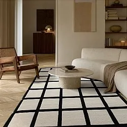 Wool rug - Syl Hand Tufted Wool Premium (black/white)