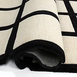 Wool rug - Syl Hand Tufted Wool Premium (black/white)