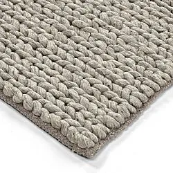 Wool rug - Talvia Braided Wool (grey)