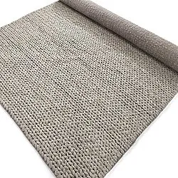 Wool rug - Talvia Braided Wool (grey)