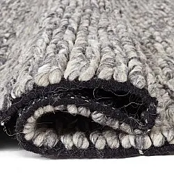 Wool rug - Talvia Braided Wool (dark grey)