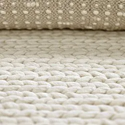 Wool rug - Talvia Braided Wool (off-white)