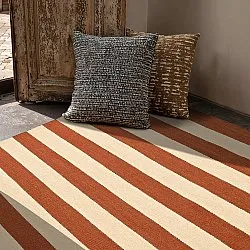 Wool rug - Torquay (cinnamon/white)