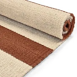 Wool rug - Torquay (cinnamon/white)
