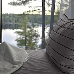 Bed sheet - Asteria (dark grey)