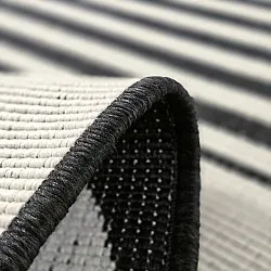 Indoor/Outdoor rug - Aurora (black/white)