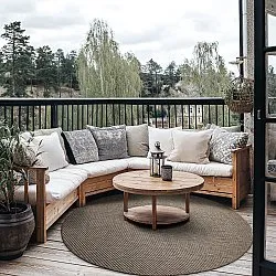 Round rug - Indoor/Outdoor Bennett (beige)