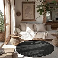 Round rug - Indoor/Outdoor Bennett (black)