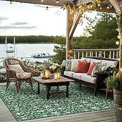 Wilton rug - Brussels Ocean (green)