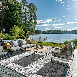 Indoor/Outdoor rug - Harstad (brown)