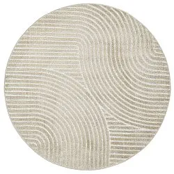 Round rug - Indoor/Outdoor Devon (beige)