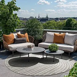 Round rug - Indoor/Outdoor Devon (grey)