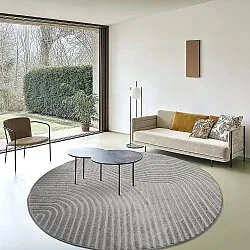 Round rug - Indoor/Outdoor Devon (grey)
