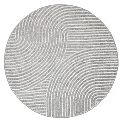 Round rug - Indoor/Outdoor Devon (grey)
