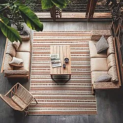 Indoor/Outdoor rug - Ethan (orange)