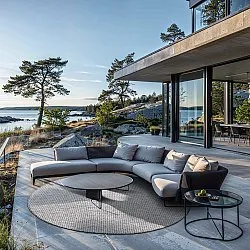 Round rug - Bergen (grey)