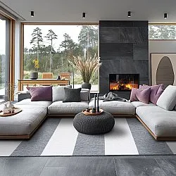 Indoor/Outdoor rug - Santana (grey)
