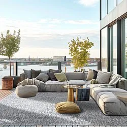 Indoor/Outdoor rug - Alesund (grey)