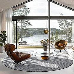 Round rug - Ferragudo (grey)