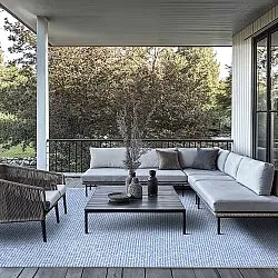 Indoor/Outdoor rug - Tromsø (blue)