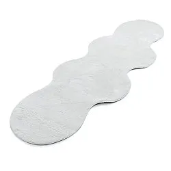 Wavy Runner Rug - Aranga Super Soft Fur (white)