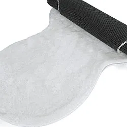 Wavy Runner Rug - Aranga Super Soft Fur (white)