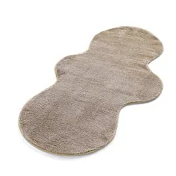 Wavy Runner Rug - Aranga Super Soft Fur (brown)