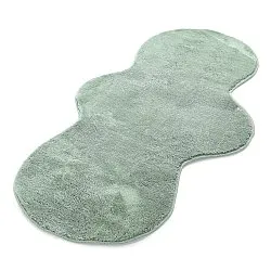 Wavy Runner Rug - Aranga Super Soft Fur (green)